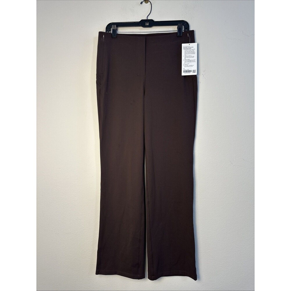 Lululemon Smooth‑Fit Pull‑On High Rise Pant Espresso Brown 12 NWT